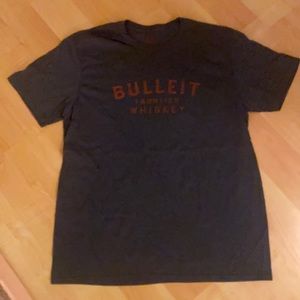 NEW Bulleit Bourbon Unisex Gray & Orange Tee